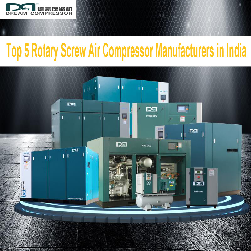 Los 5 principales fabricantes de compresores de aire de tornillo rotativo Fabricantes de compresores en India-tony 