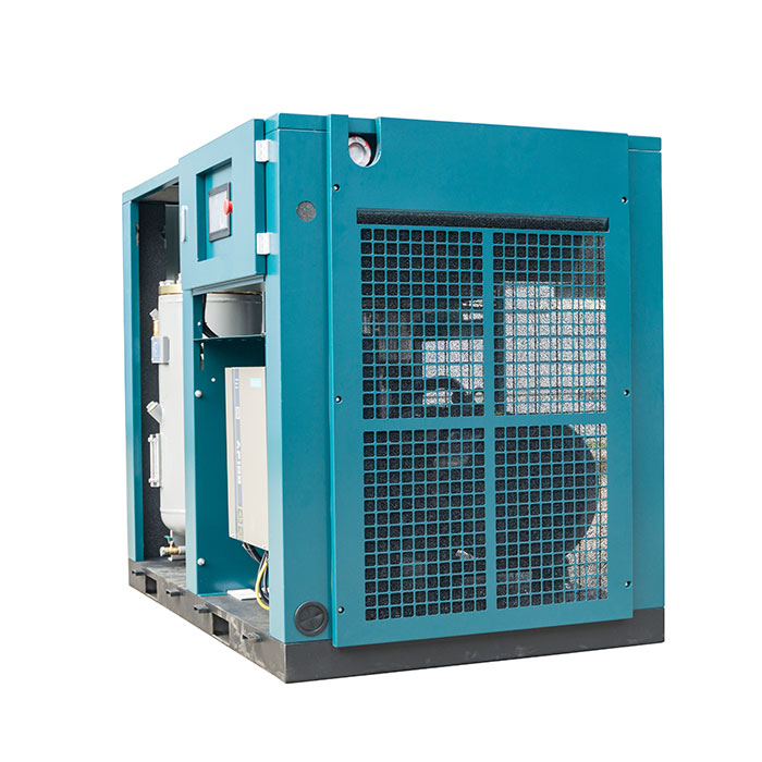 Compresor de aire de tornillo de velocidad variable magnético permanente de baja presión de una etapa (PM VSD)